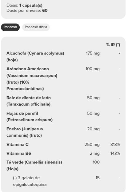 Complejo Diurético 60 caps