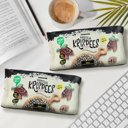 Protein Choc Krispees - Arroz con chocolate negro 24 g 