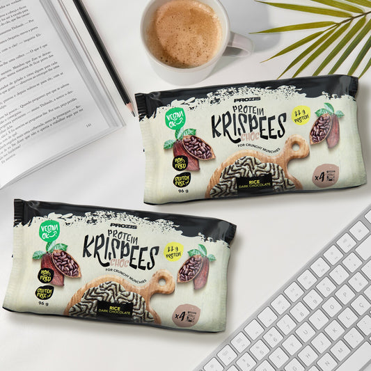 Protein Choc Krispees - Arroz con chocolate negro 24 g 
