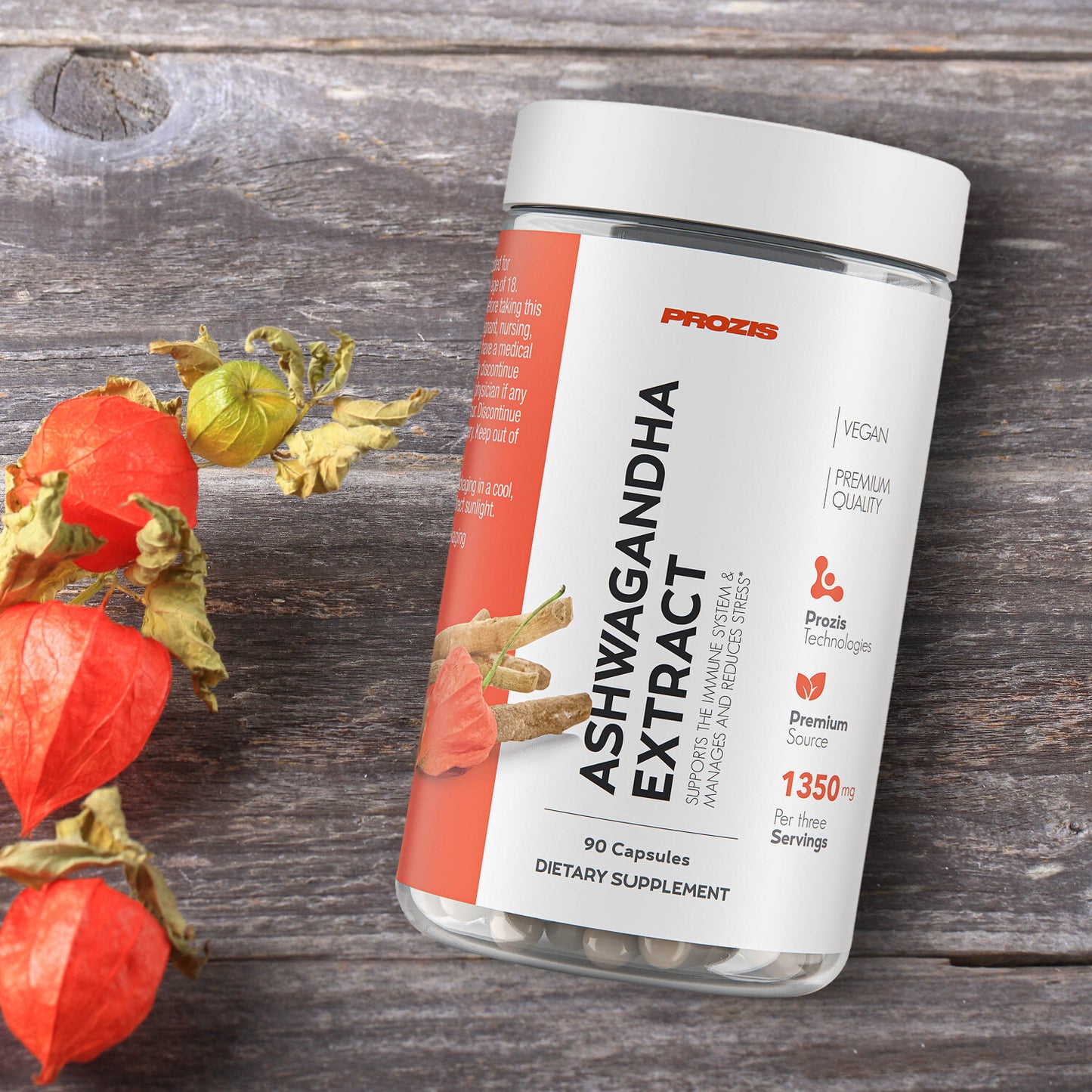 Ashwagandha Extract 450 mg 90 Veg capsules