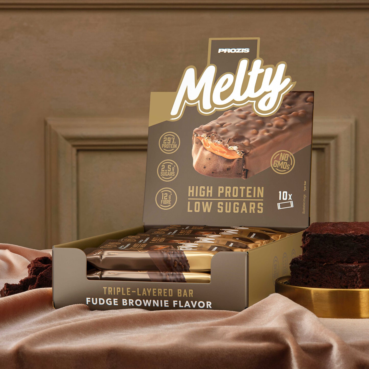 Melty - Barrita proteica con bajo contenido en azúcares