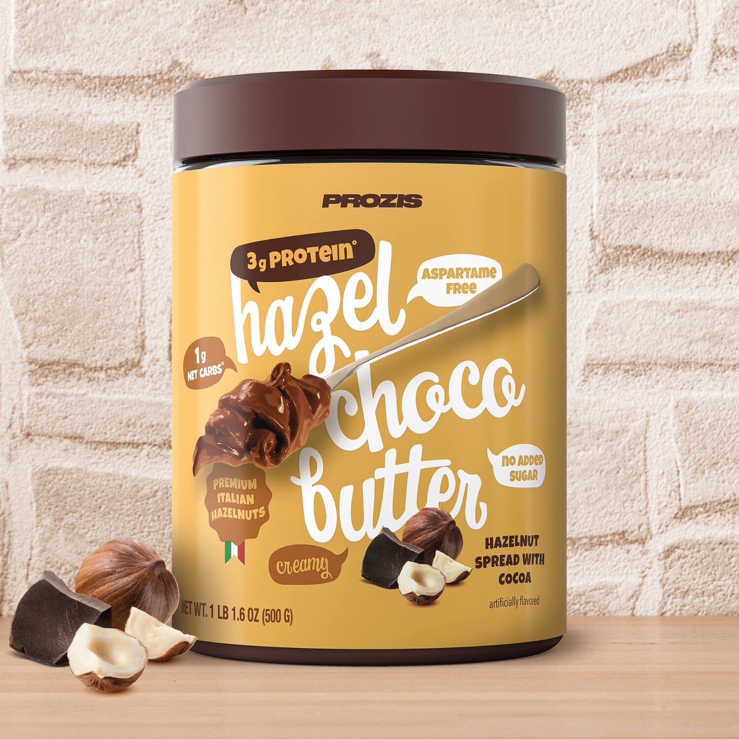 Mantequilla de Chocolate y Avellanas baja azúcar 250g