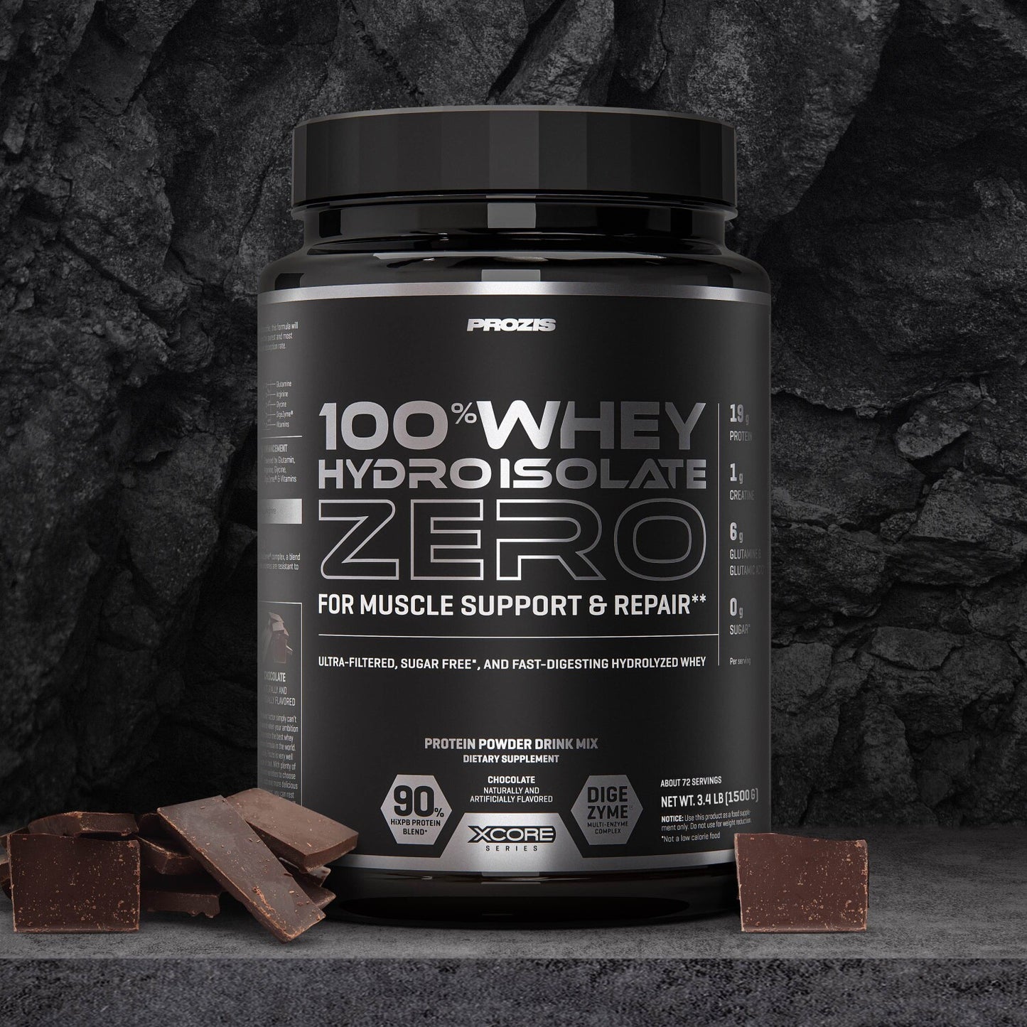 Proteina 100% Whey Hydro Isolate Zero 1.7 Lb