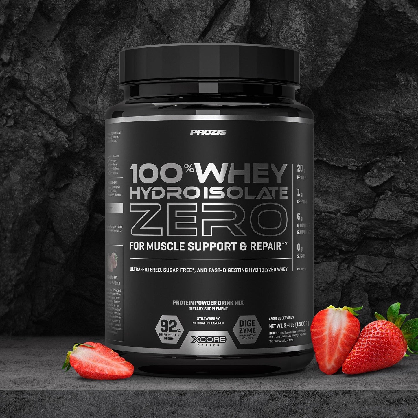 Proteina 100% Whey Hydro Isolate Zero 1.7 Lb