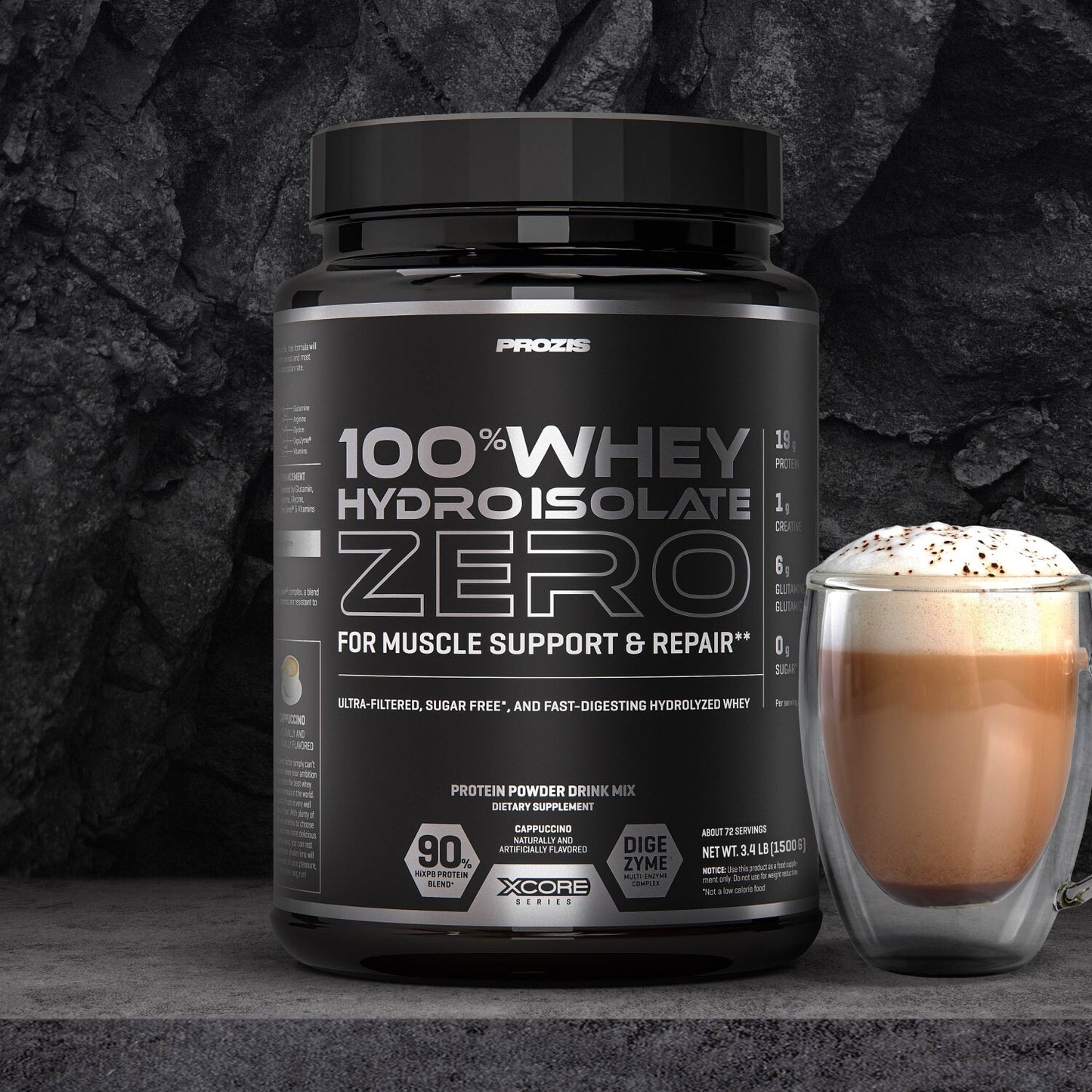 Proteina 100% Whey Hydro Isolate Zero 1.7 Lb
